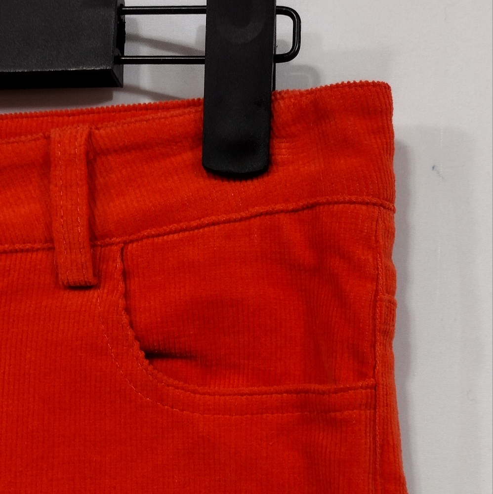 NWT Edikted Corduroy High Rise Pants Womens M Orange Bobo Retro 90s Y2K Casual - Picture 3 of 9